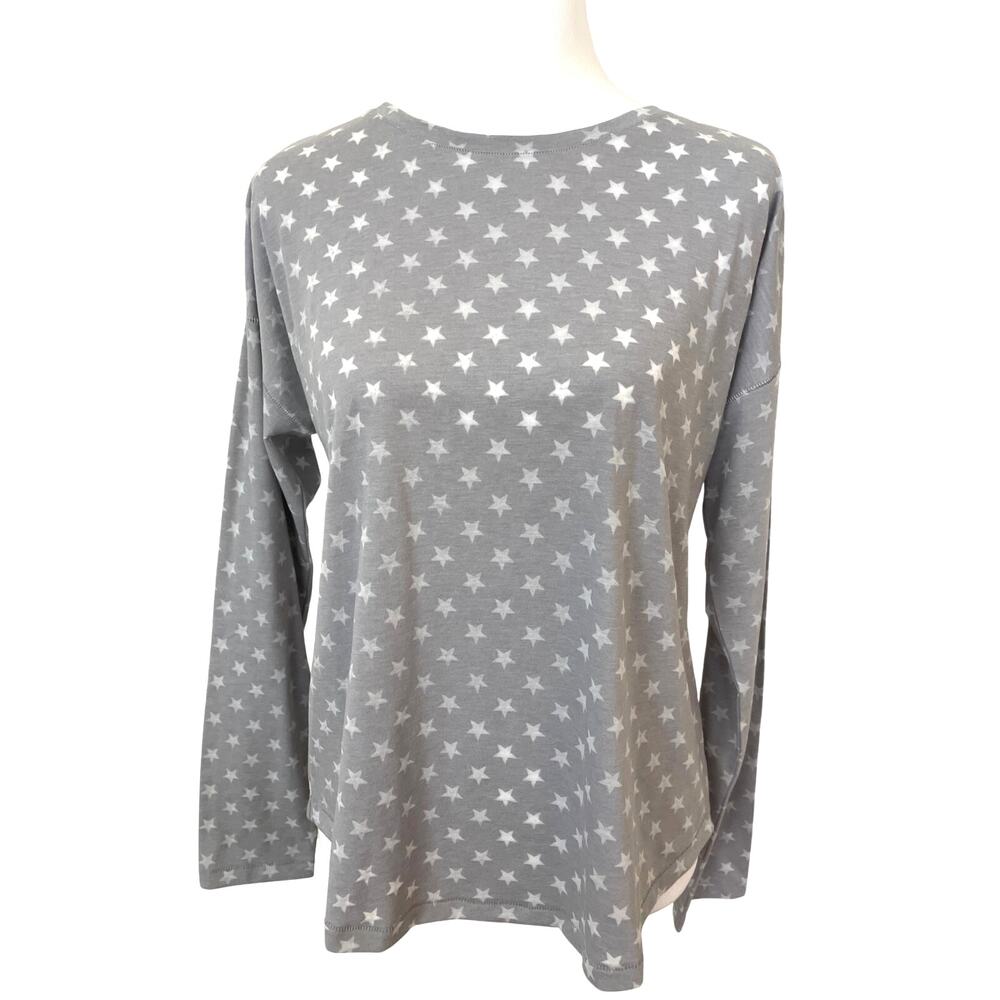 TEREZ Lightweight Gray Long Sleeve Top Size M NWT